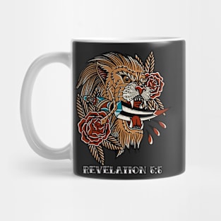 Lion Bible Verse Tattoo Flash Mug